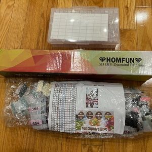 Castle Diamond Painting Set with Storage Case and Containers